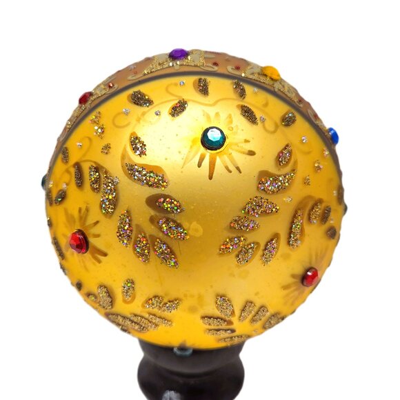 Unique Treasures Christmas Ornament Glass Ball Gold Limited Collection Box - Picture 5 of 6